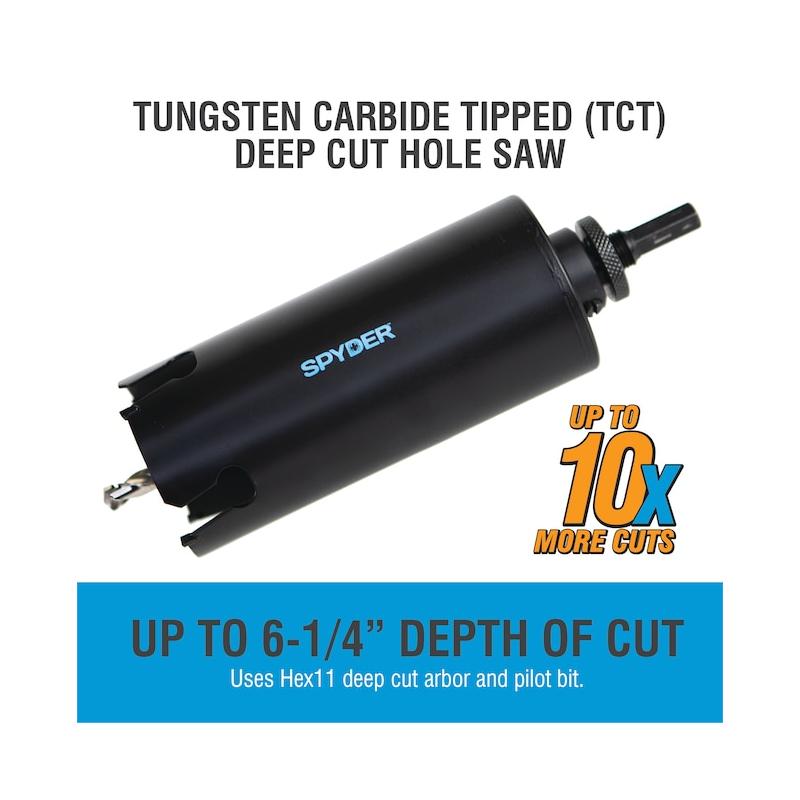 Spyder 600841 6.5 Inch Deep Cut High Speed Steel Replacement Bit