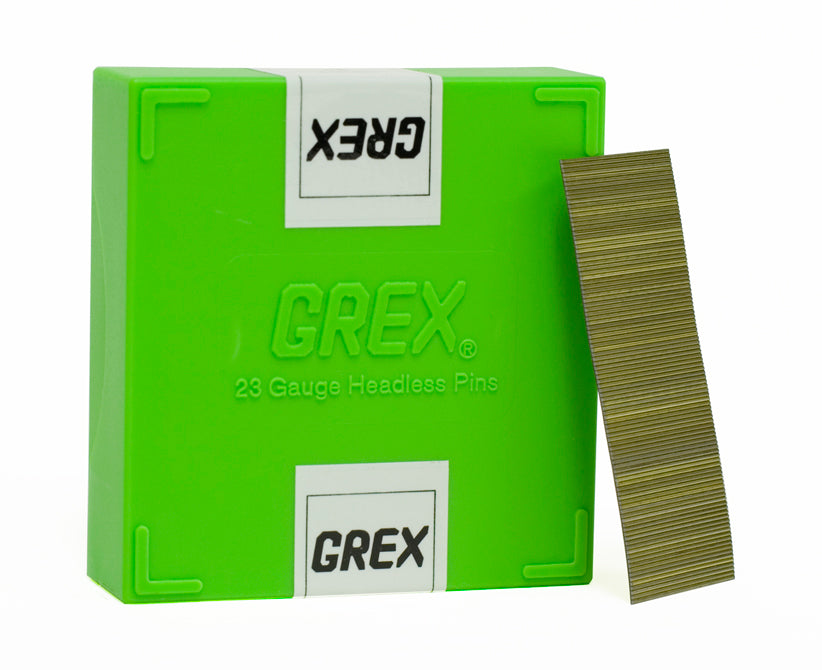 Grex 23 Gauge (23 Ga.) 1-1/8" Inch Micro Headless Pins 10,000 per box P6/28L (660292330287)
