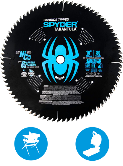 10″ 80T Ultra Fine Finish Saw Blade