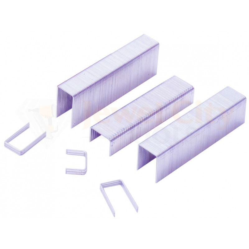 22 Gauge (22 Ga.) 3/8" Crown 1/4" 6mm Long Length Fine Wire Staples 10,000 pcs Galvanized C-Series C06 618245877129