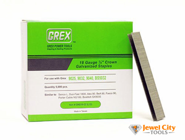 18 Gauge 3/8" Crown Galvanized & Coated Staples
