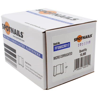 FFSMICRO10 Spotnails 1/2" Crown 3/8" Long Micro Corrugated Fasteners FFS-MICRO10 076543600137
