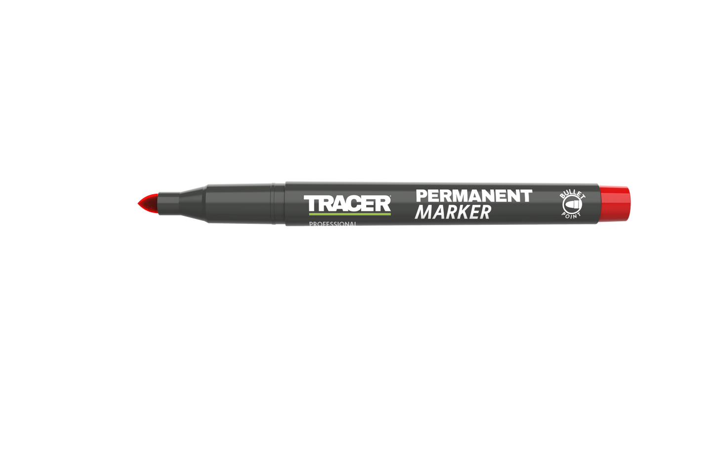 TRACER APM3 Red Fine Bullet Point Marker Acrylic Tip 1-2mm Tip