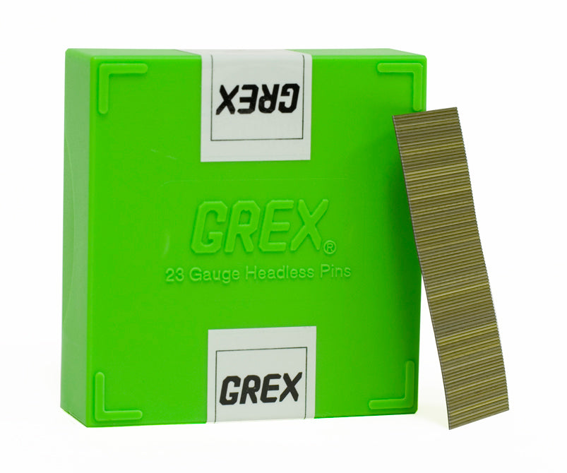 Grex 23 Gauge (23 Ga.) 1" Inch Micro Headless Pins 10,000 per box P6/25L (660292330256)