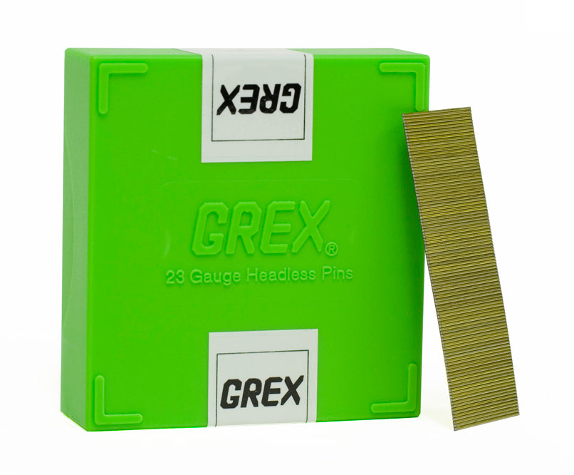 Grex 23 Gauge (23 Ga.) 1" Inch Micro Headless Pins 10,000 per box P6/25L (660292330256)