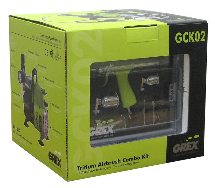 Grex GCK02 Combo Kit - Tritium.TS Airbrush + AC1810-A Compressor